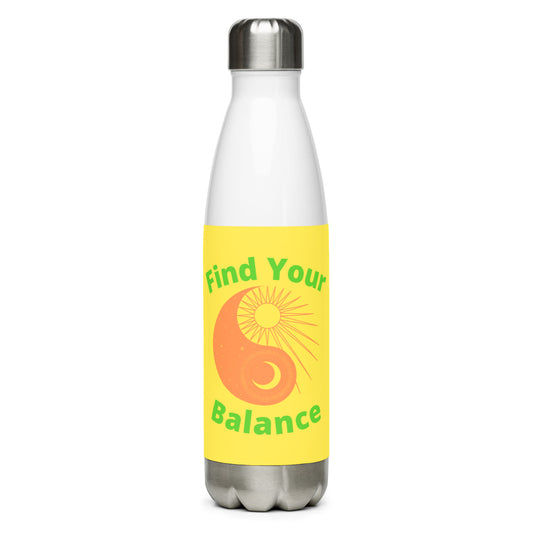 Find Your Balance Stainless Steel Water Bottle